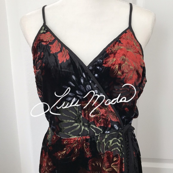 NWT Band of Gypsies Romantic Burnout Fringe Dress - Picture 5 of 8